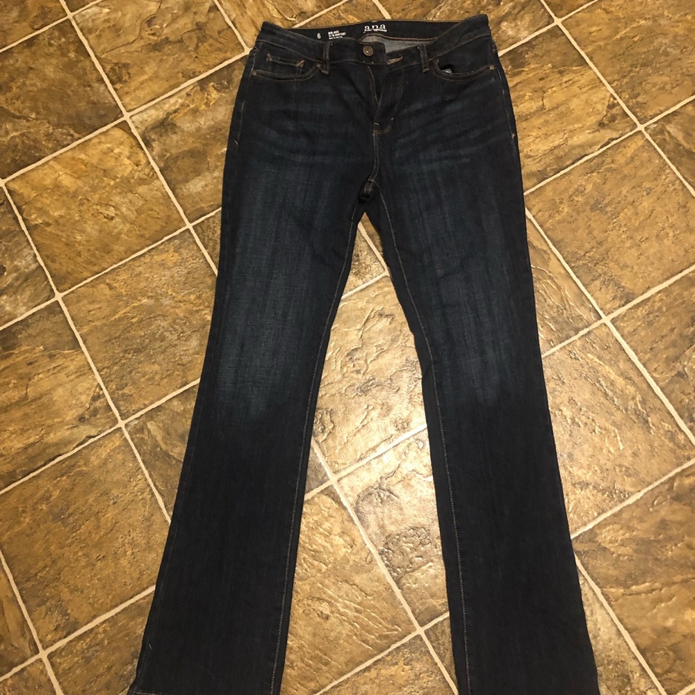 ANA slim boot cut jeans.  Size 6.
